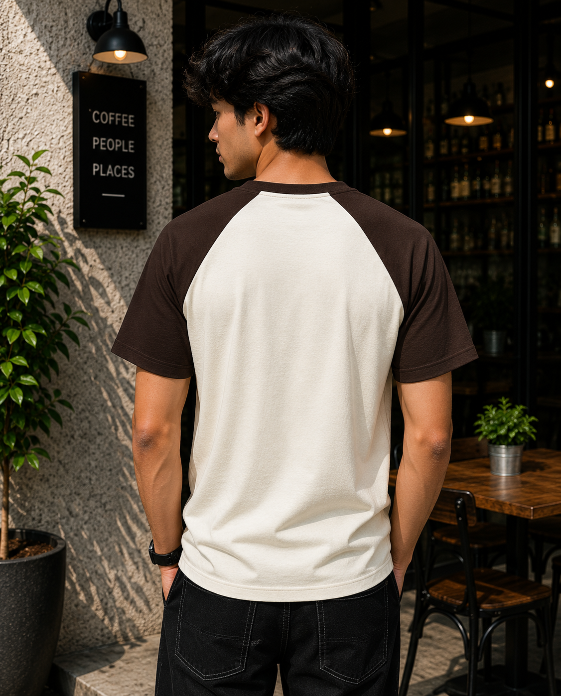 JatinFlex Urban Edge Unisex Oversized Raglan T-Shirt For Men 
