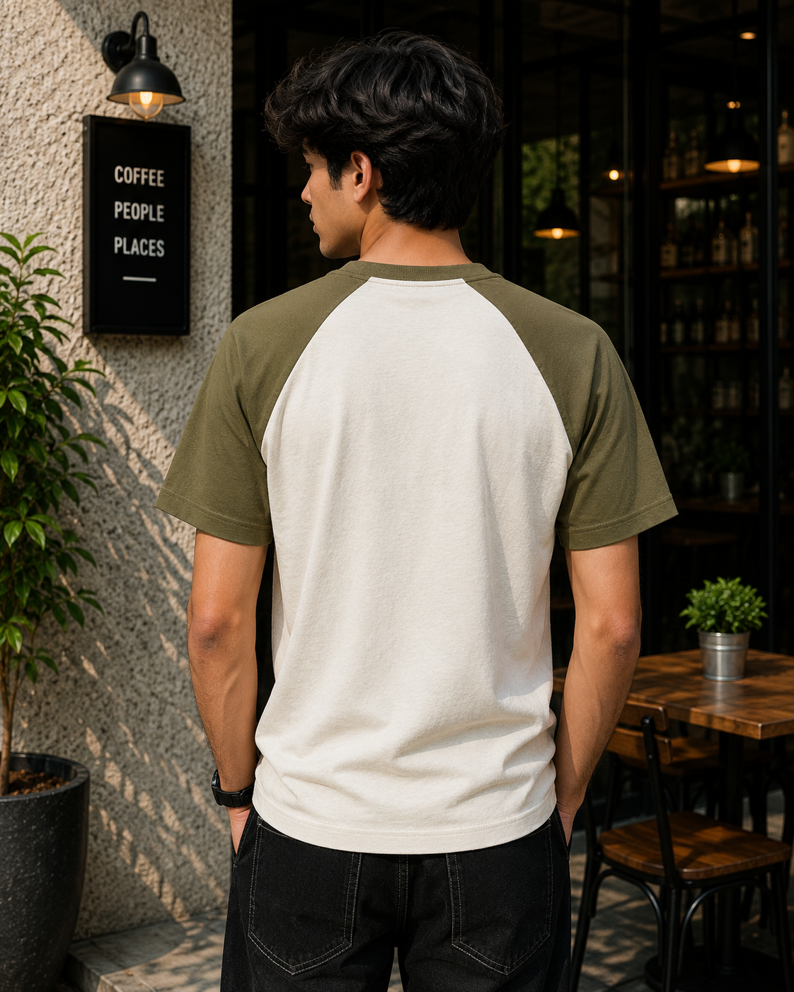  JatinFlex Urban Edge Unisex Oversized Raglan T-Shirt For Men 