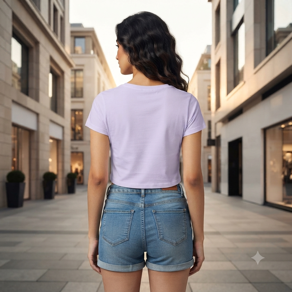 JatinFlex "Today I Am Powerful" Women's Crop Top