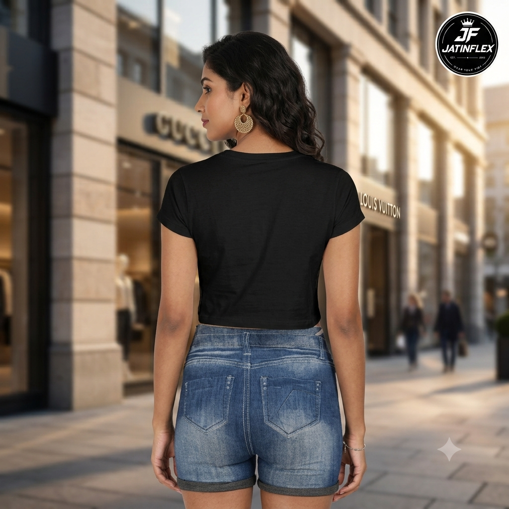 JatinFlex "Today I Am Powerful" Women's Crop Top