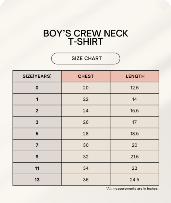 JatinFlex Boy’s Classic Crew Tee