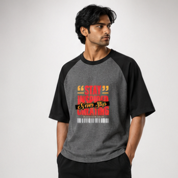 JatinFlex Everyday Oversized Raglan For Men