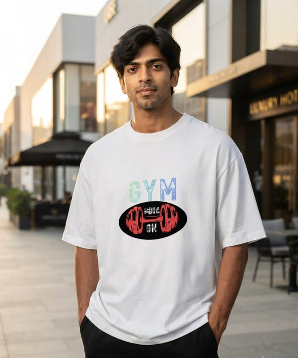 JatinFlex Oversized Essential T Shirt For Men