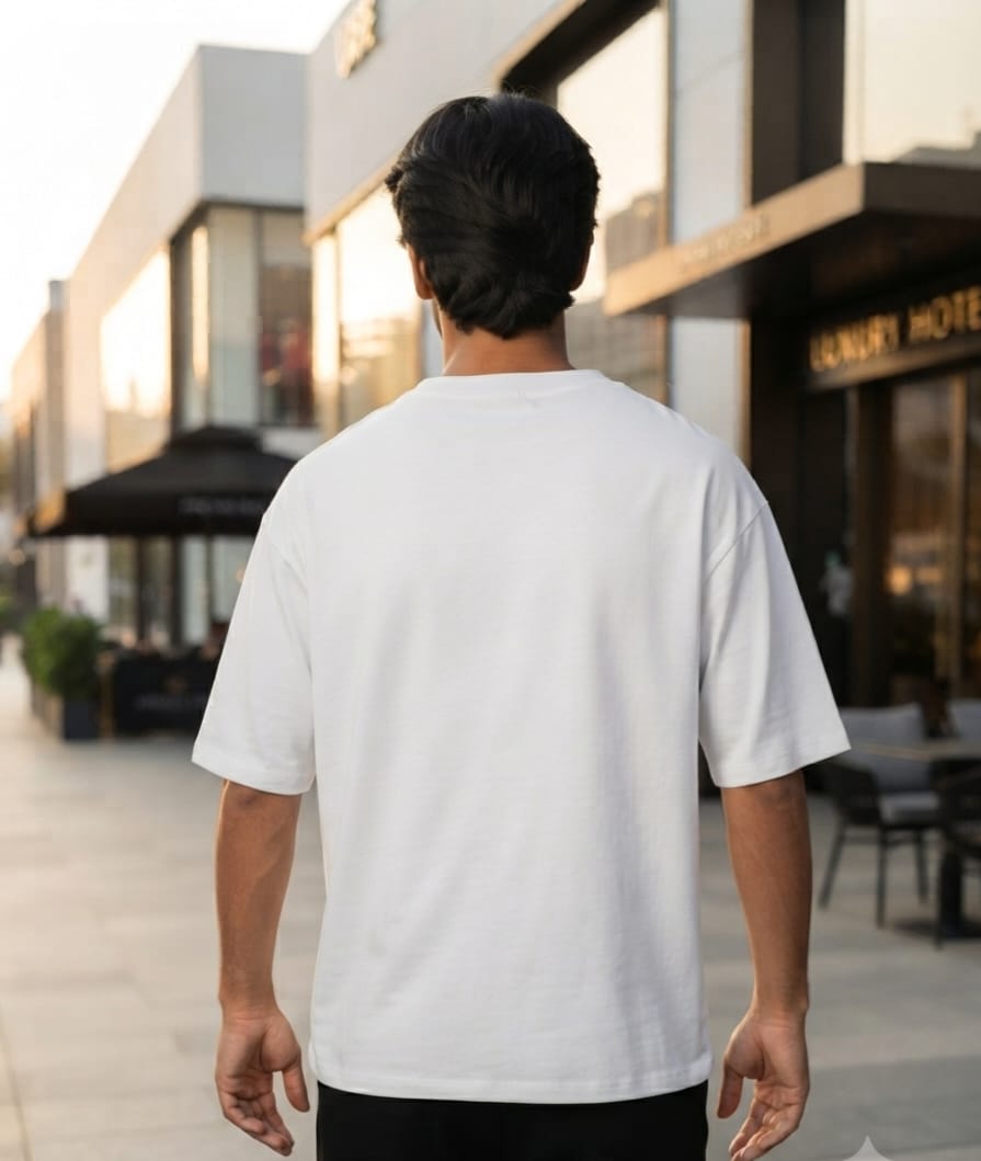 JatinFlex Oversized Essential T Shirt For Men