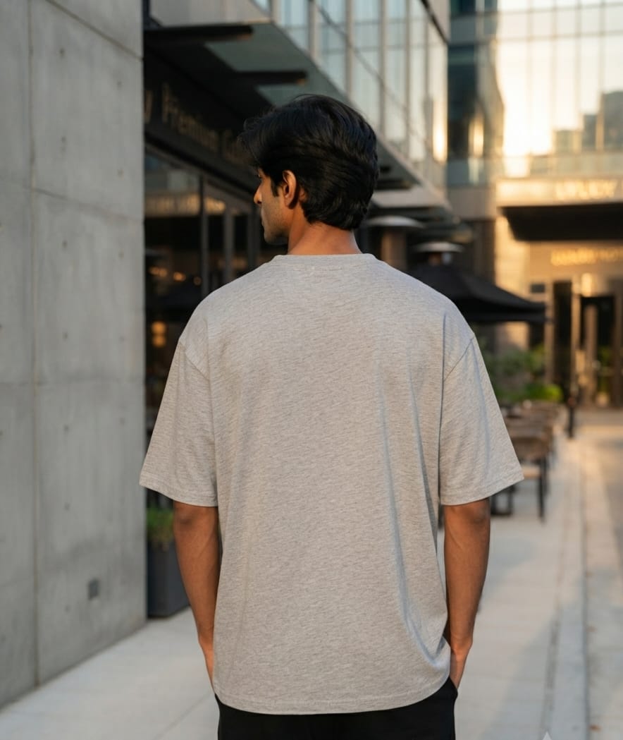 JatinFlex Oversized Essential T Shirt For Men