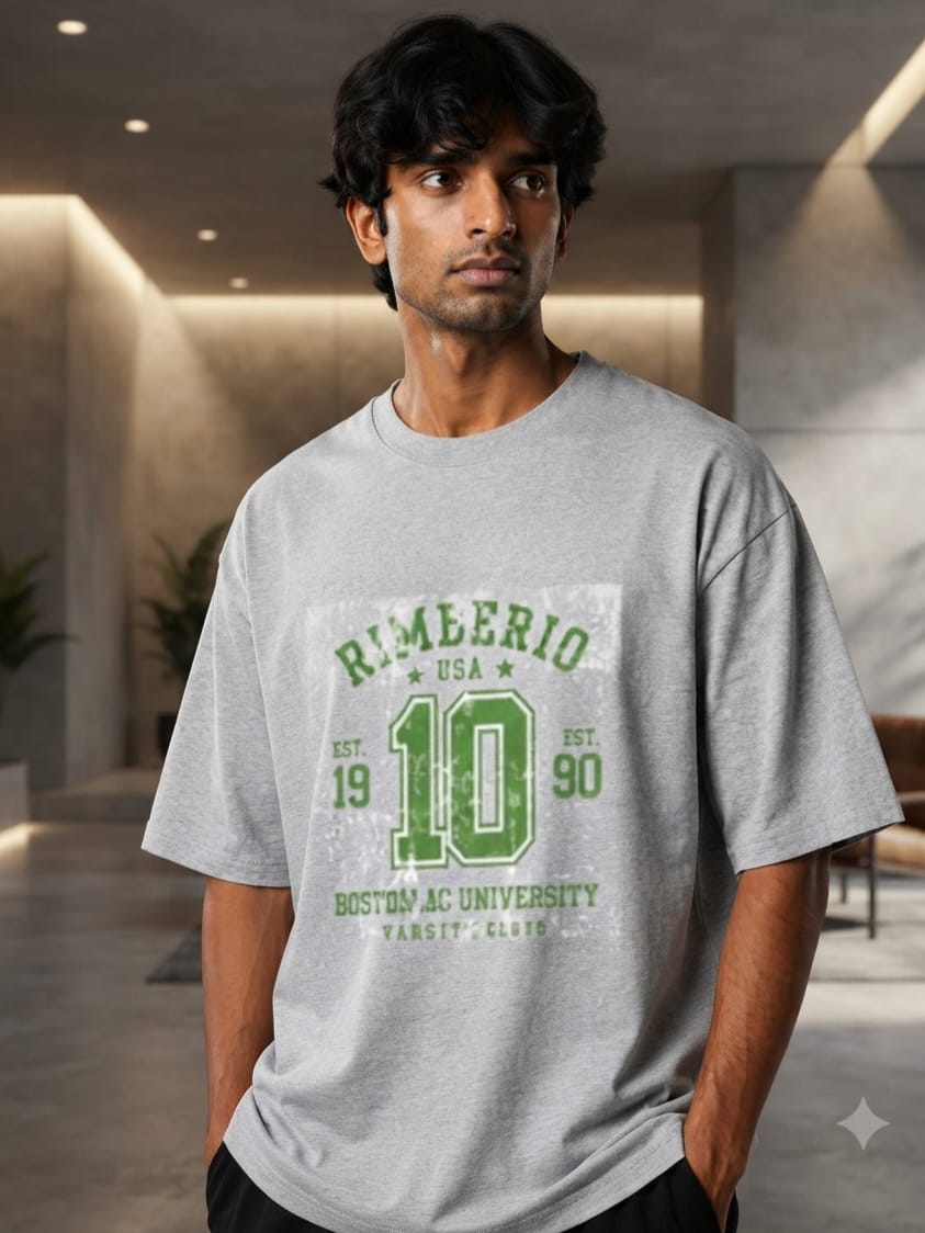 JatinFlex Rimberio Unisex Oversized Standard T-Shirt For Men